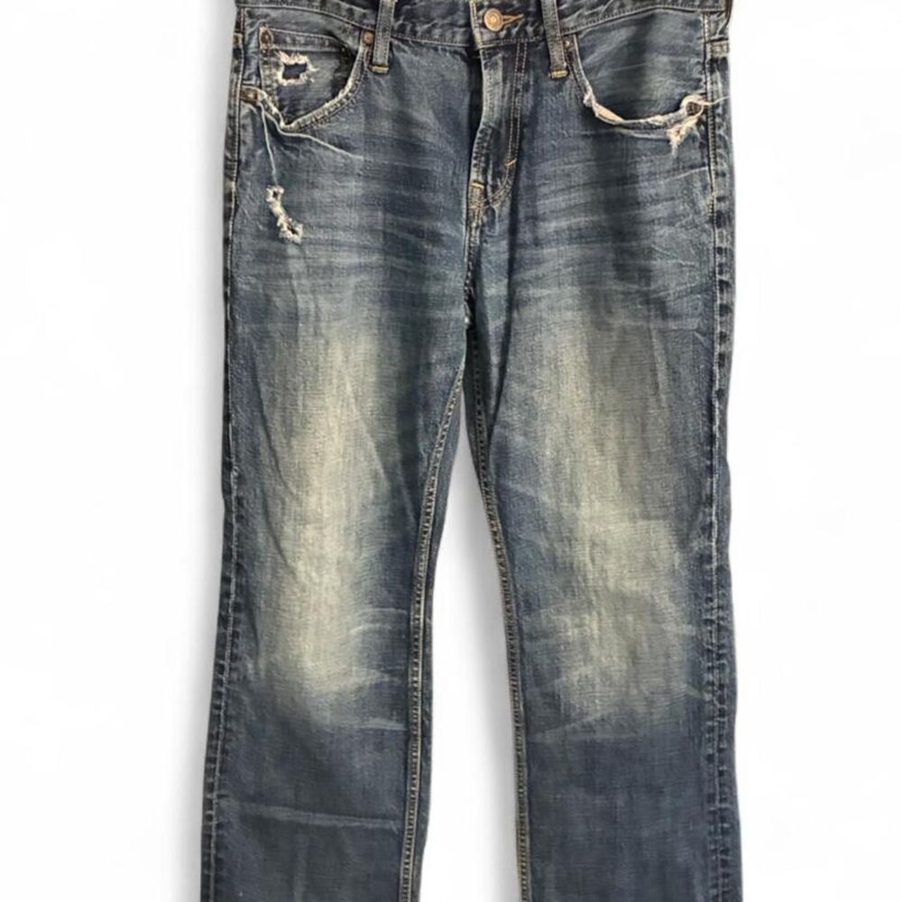 Vintage Y2K American Eagle Men’s Size 32x32 Bootcut Distressed Jeans